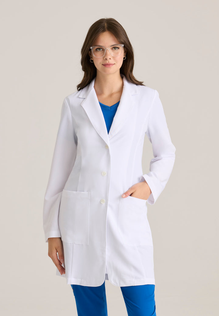 Morgan Lab Coat - White