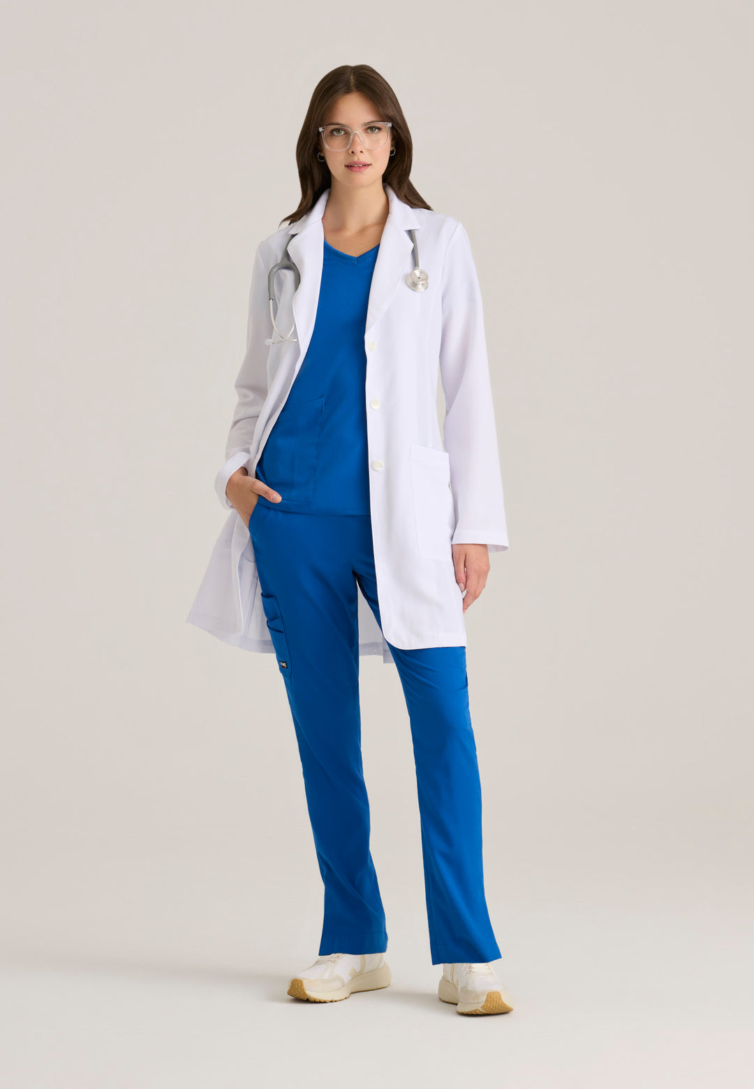 Morgan Lab Coat - White