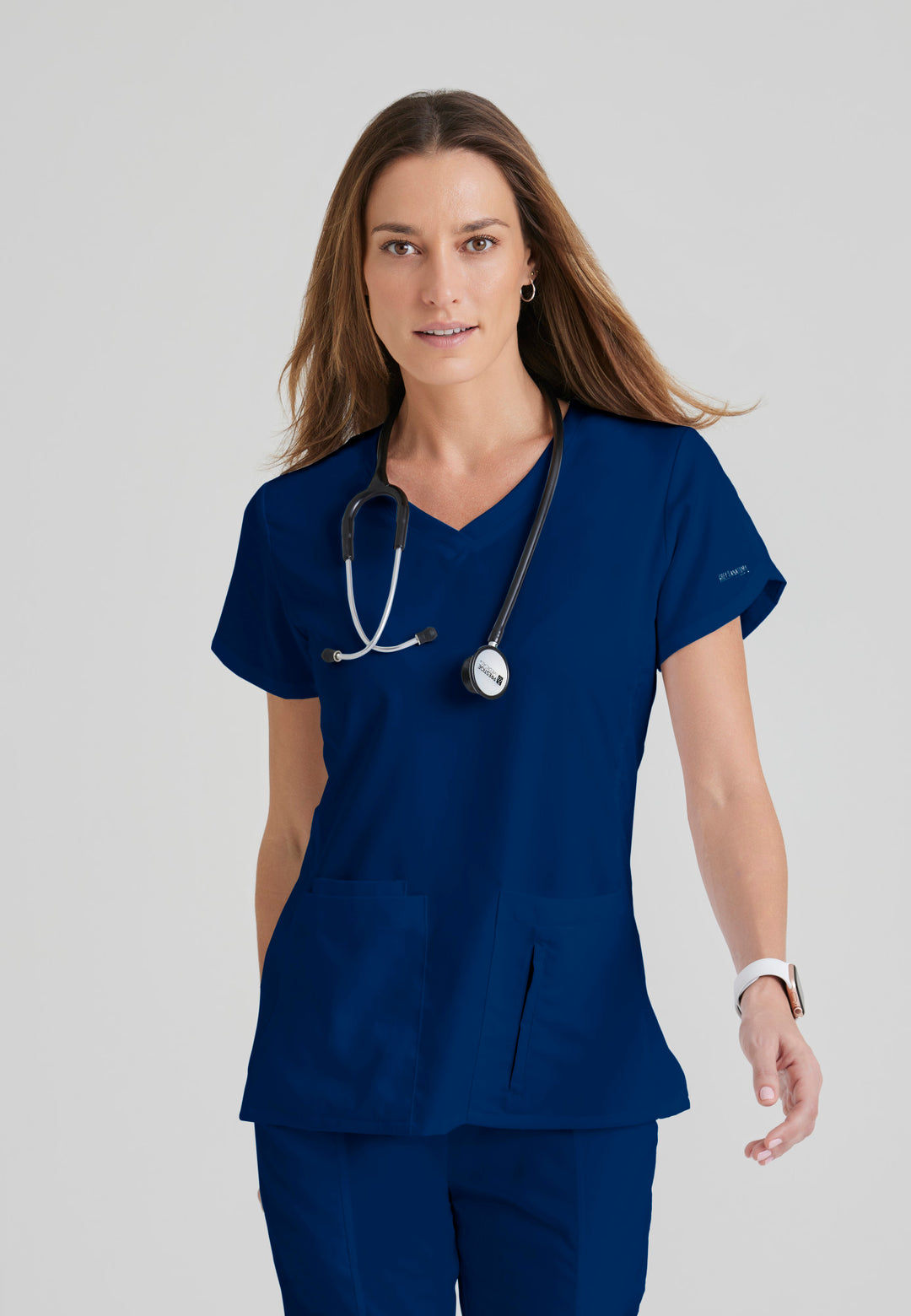 Cora Top - Indigo - Grey's Anatomy Scrubs