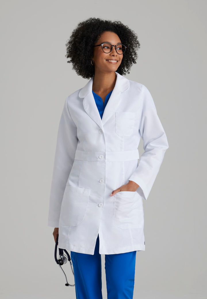 Lily Lab Coat - White