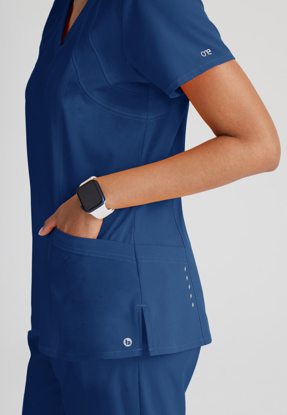 Racer Top - Indigo - Grey's Anatomy Scrubs