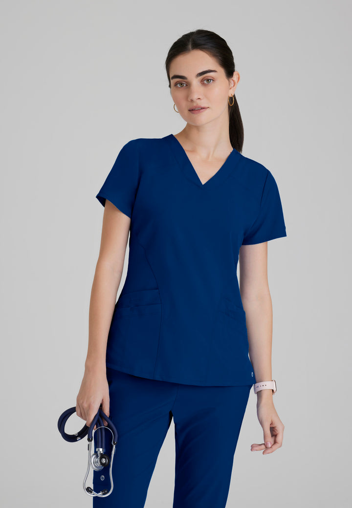 Pulse Top - Indigo - Grey's Anatomy Scrubs