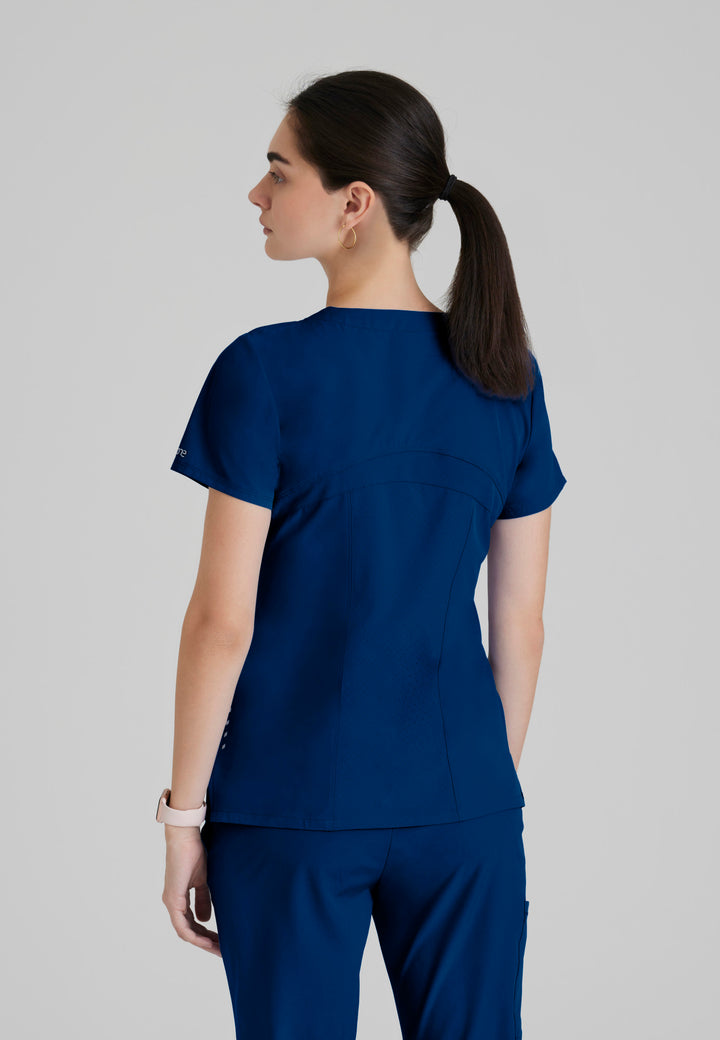 Pulse Top - Indigo - Grey's Anatomy Scrubs