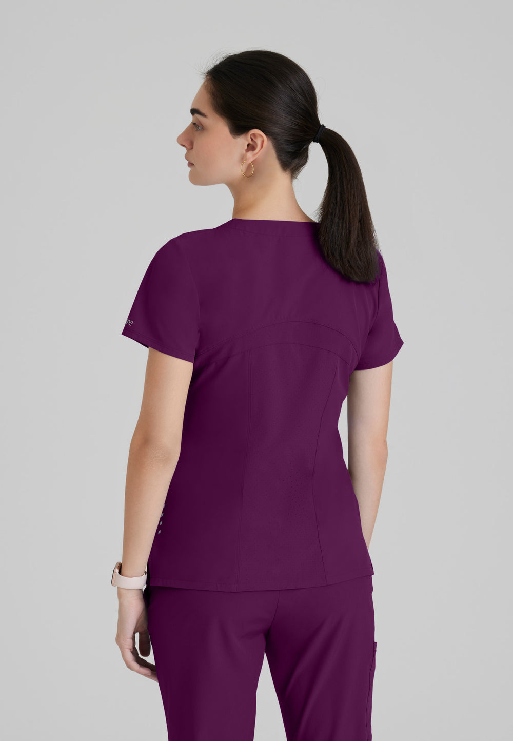 Pulse Top - Wine - Grey's Anatomy Scrubs