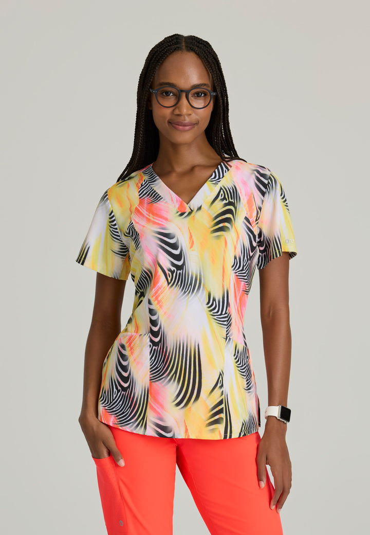 Thrive Print Top - Zebra Brilliance