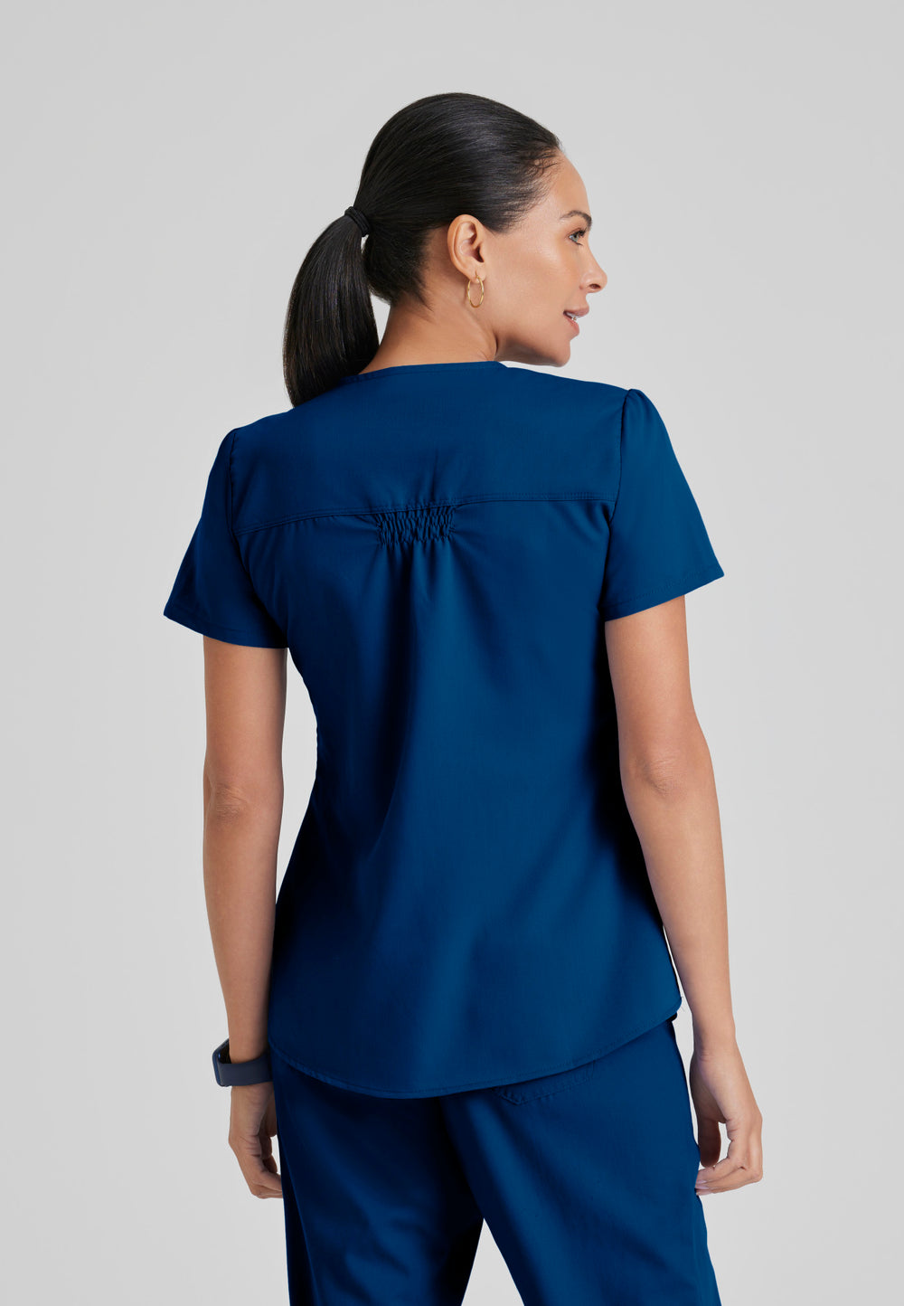 Aubrey Top - Indigo - Grey's Anatomy Scrubs