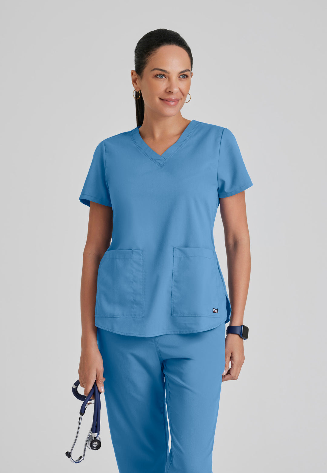 Aubrey Top - Ciel Blue - Grey's Anatomy Scrubs