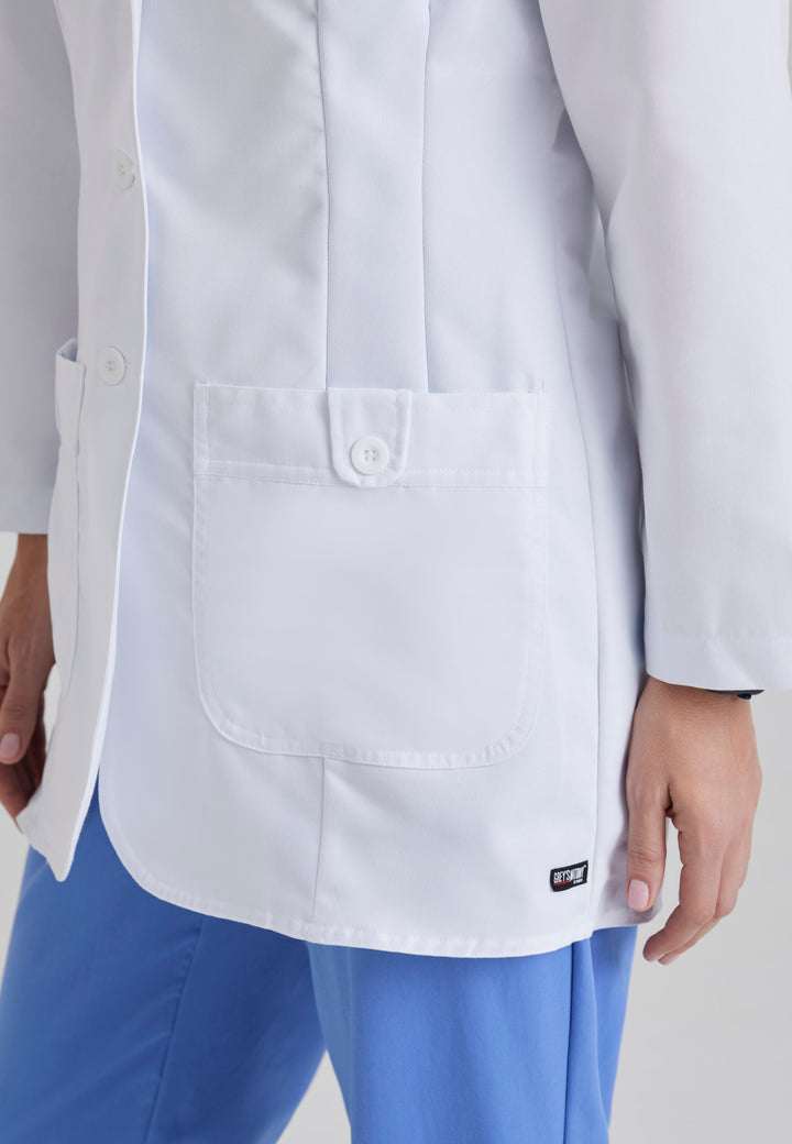 Hannah Lab Coat - White