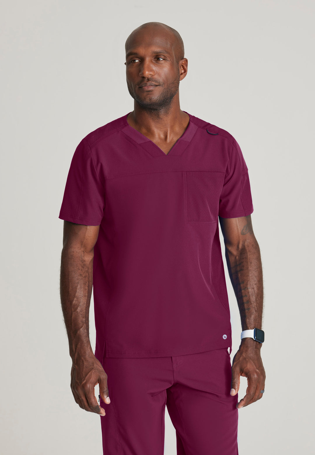 Velocity Top - Wine - Grey's Anatomy Scrubs