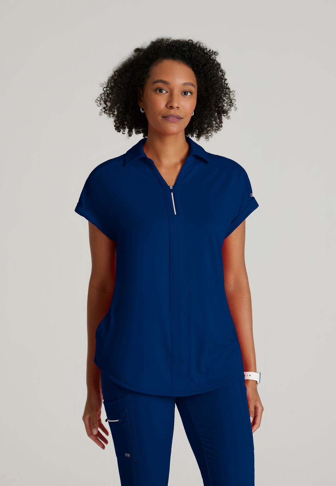 Engage Knit Top - Indigo - Grey's Anatomy Scrubs