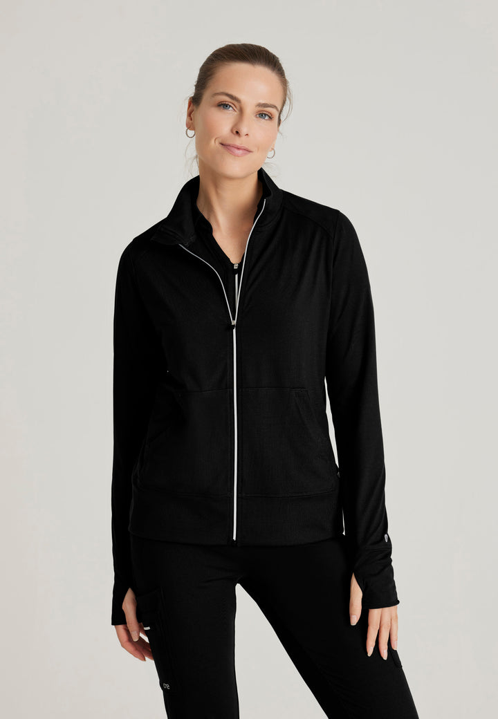 Arena Knit Warm-Up Jacket - Black