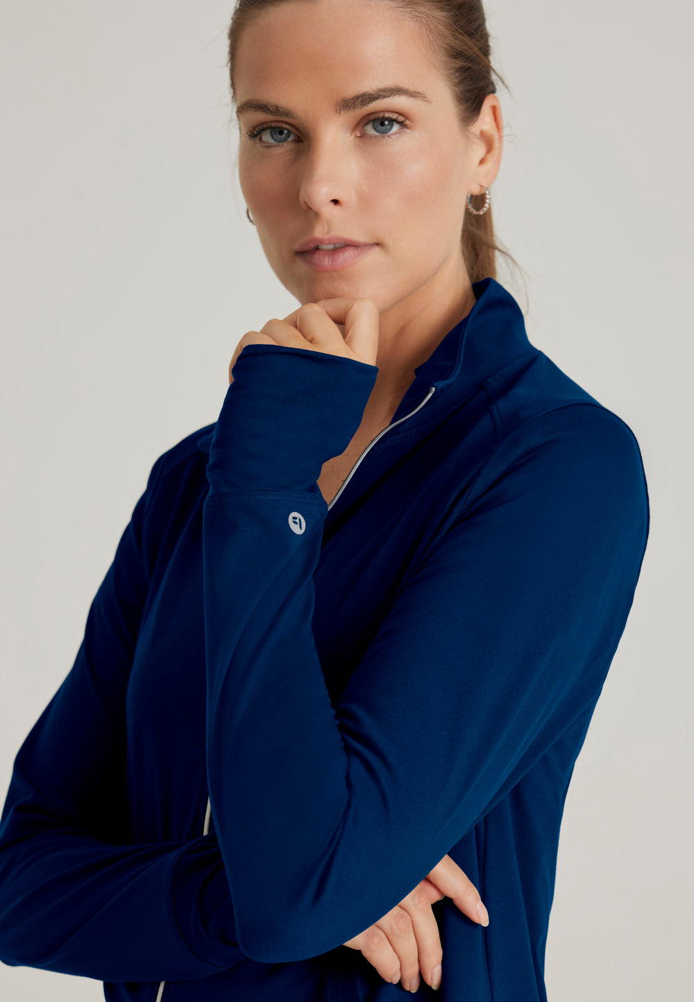 Arena Knit Warm-Up Jacket - Indigo - Grey's Anatomy Scrubs