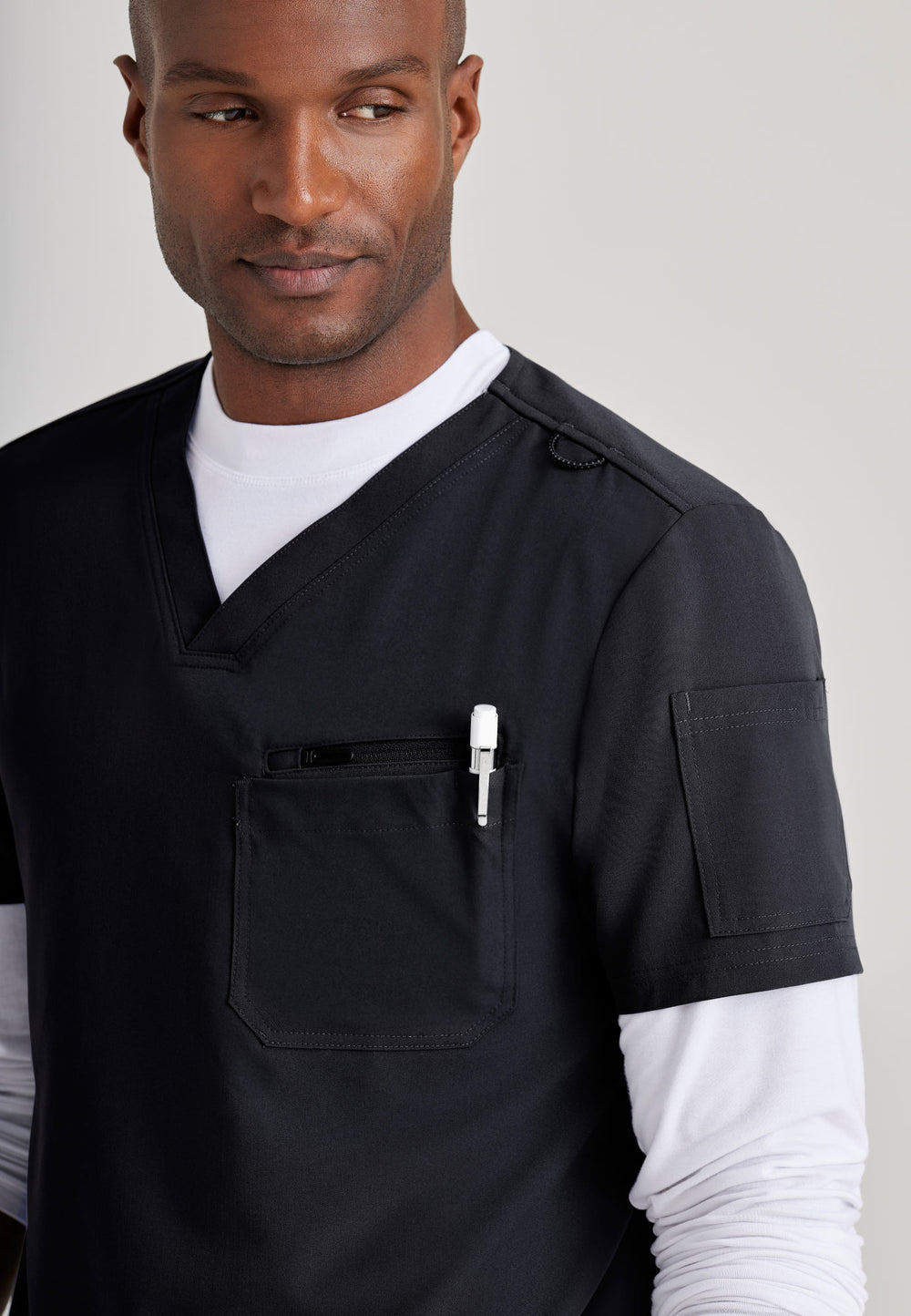 Rally Top - Black - Grey's Anatomy Scrubs