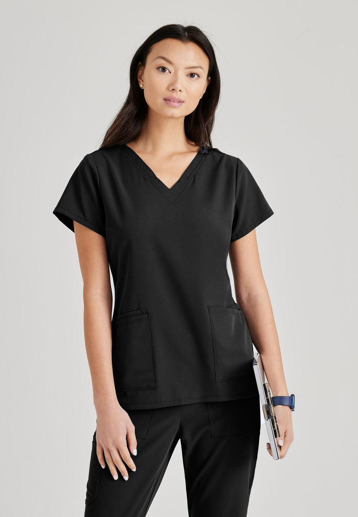 Purpose Top - Black - Grey's Anatomy Scrubs