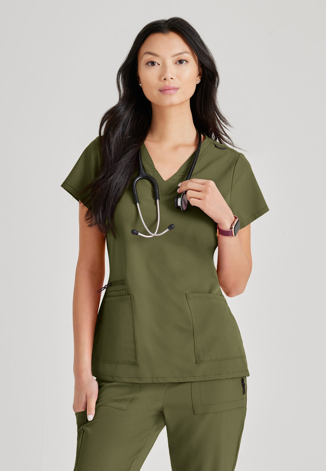 Purpose Top - Olive - Grey's Anatomy Scrubs