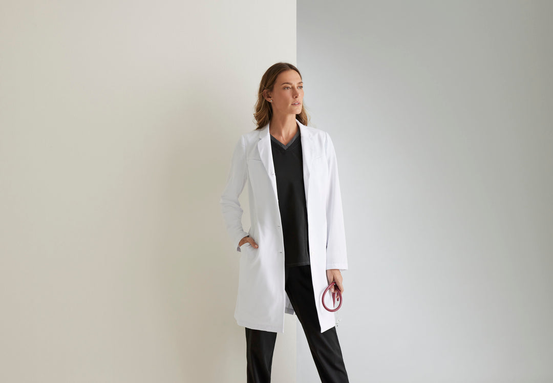 Penelope Lab Coat - White