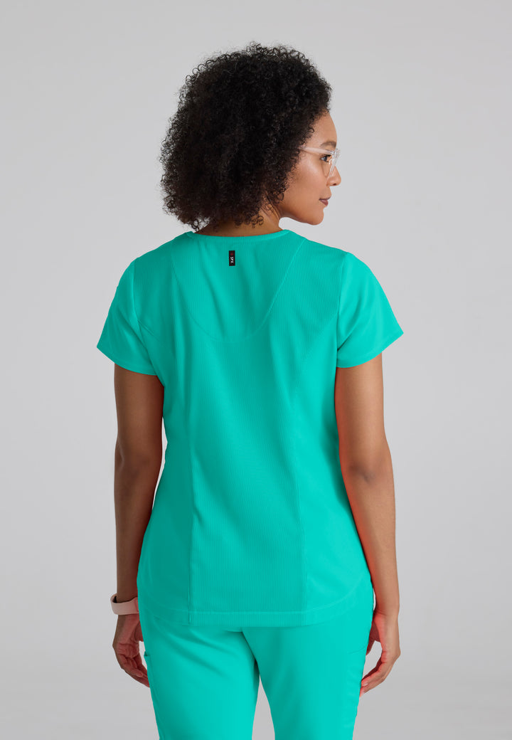 Capri Tuck-in Top - Alpine Aqua