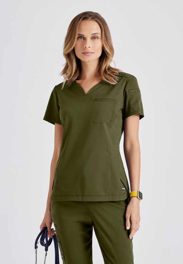 Capri Tuck-in Top - Olive