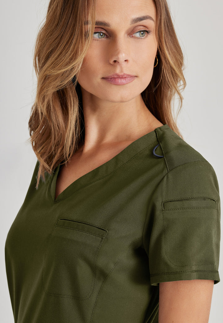 Capri Tuck-in Top - Olive