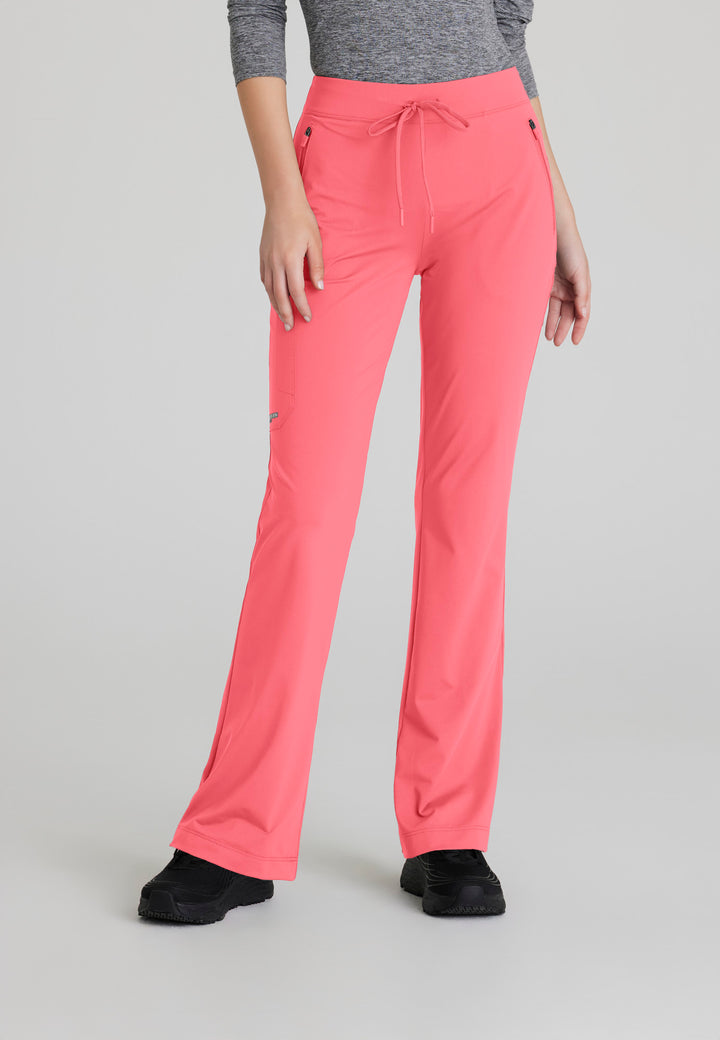 Glide Knit Flare Pant - Punch Pink