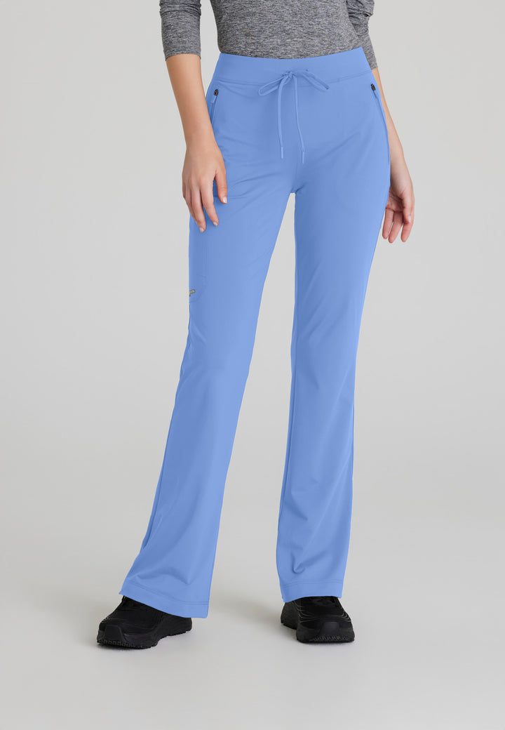 Glide Knit Flare Pant - Ciel Blue