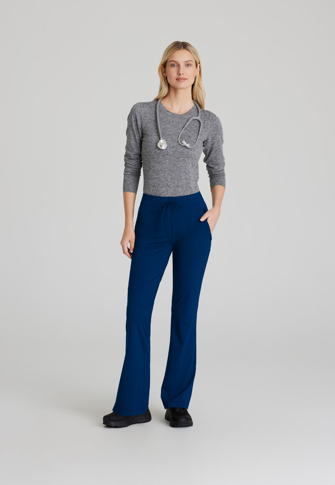 Glide Knit Flare Pant - Navy