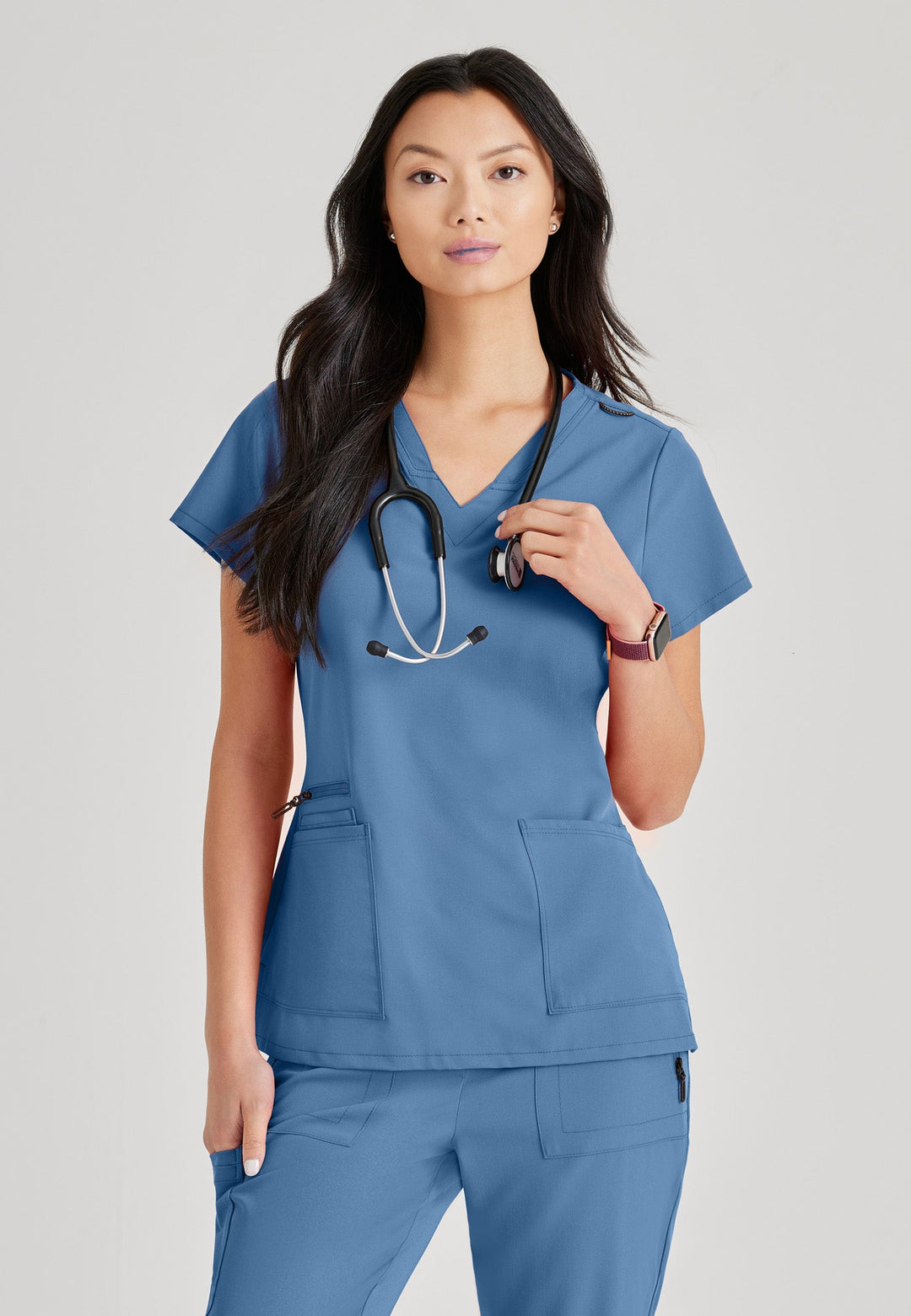 Purpose Top - Ciel Blue - Grey's Anatomy Scrubs