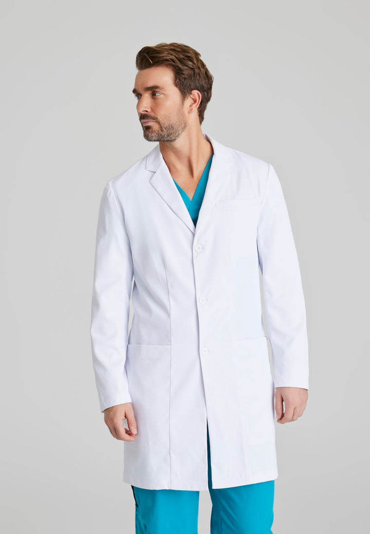 Verse Lab Coat - White