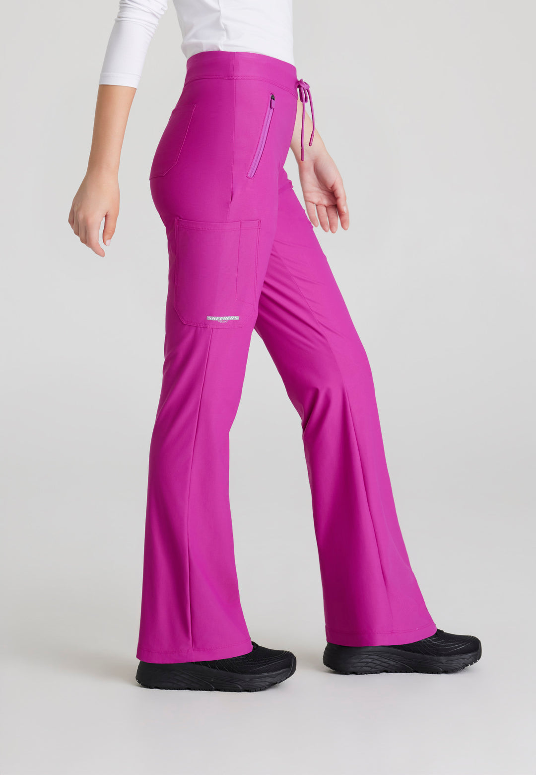 Glide Knit Flare Pant - Deep Magenta