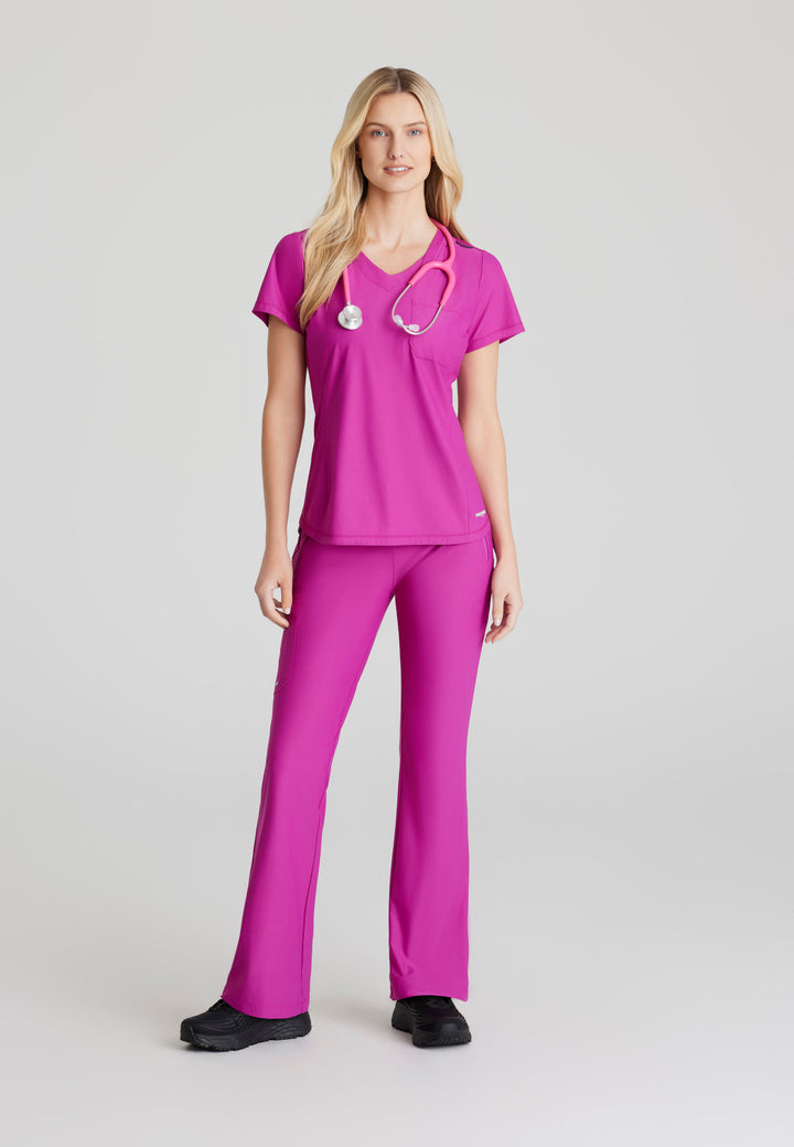 Glide Knit Flare Pant - Deep Magenta