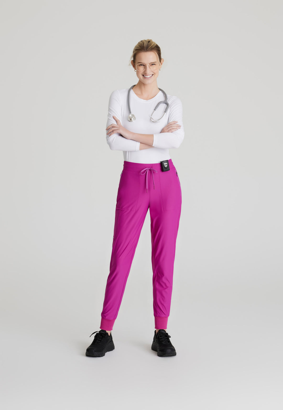 Pace Knit Jogger - Deep Magenta