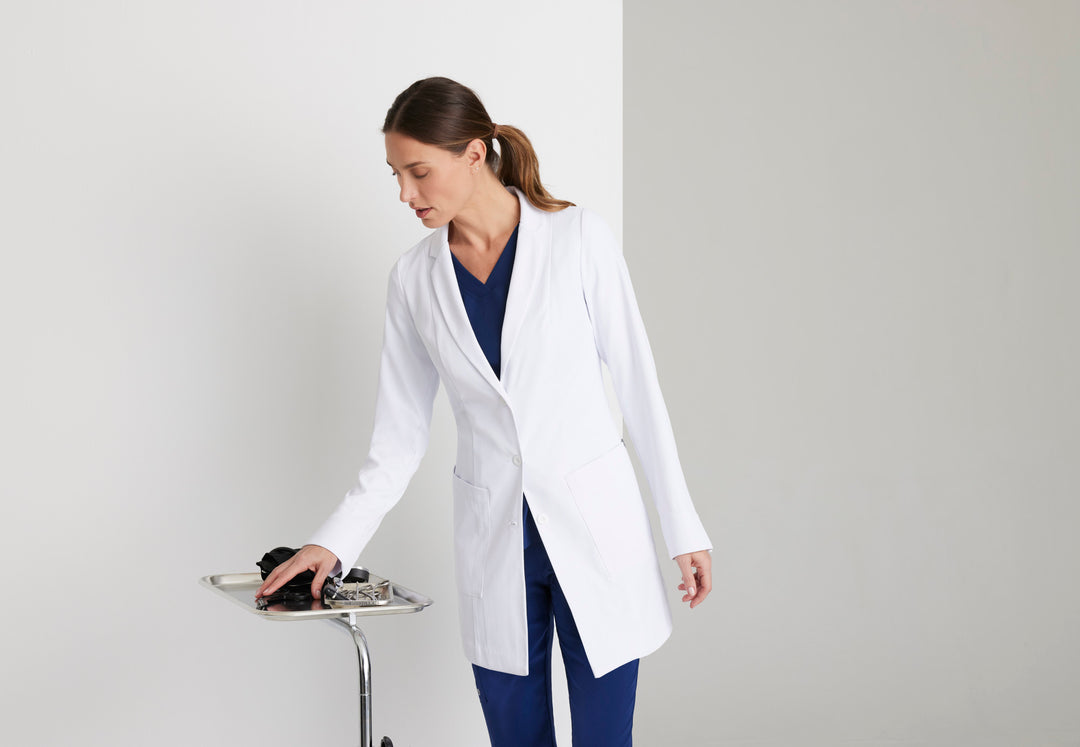 Merit Lab Coat - White