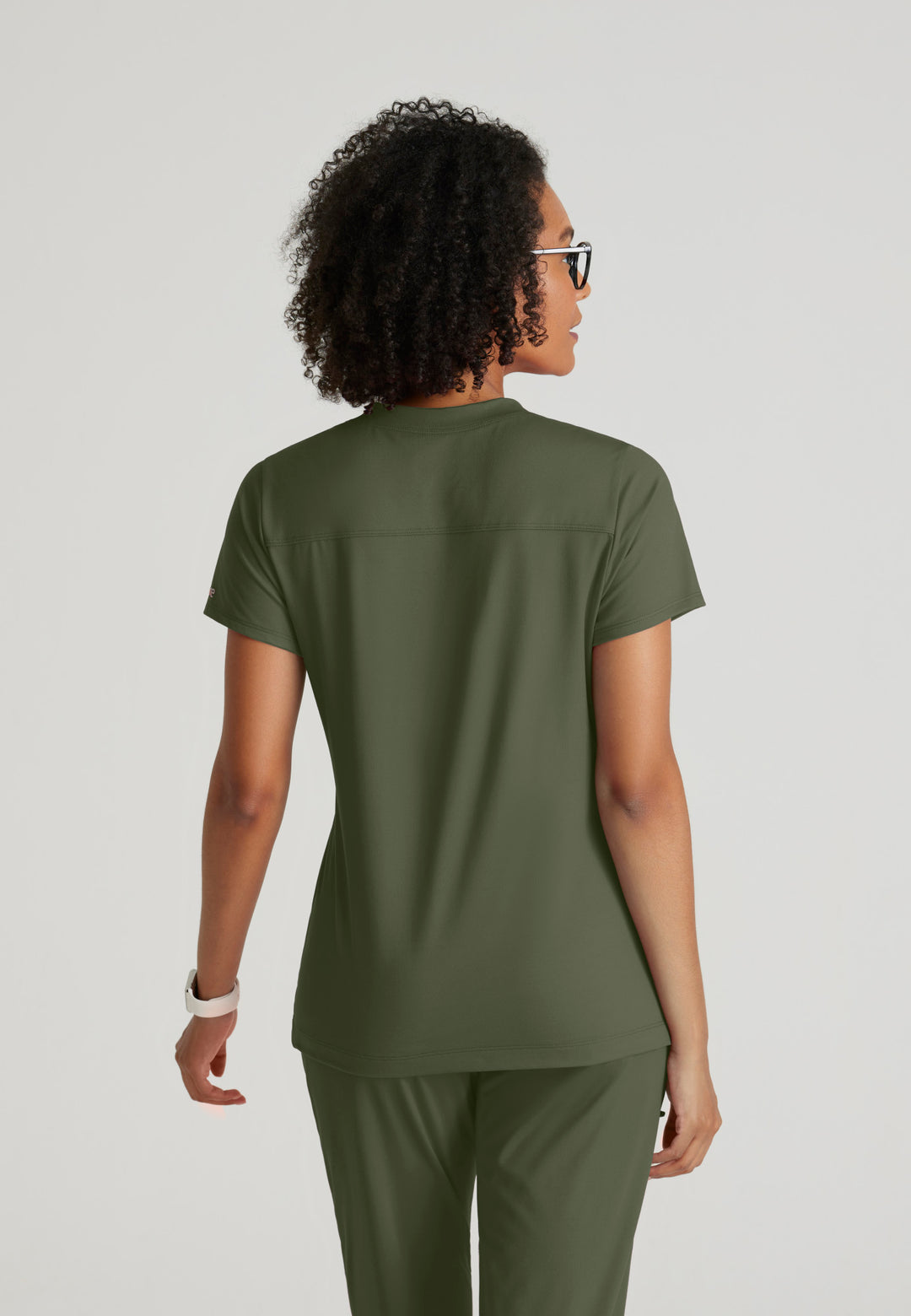 Victory Knit Top - Olive - Grey's Anatomy Scrubs