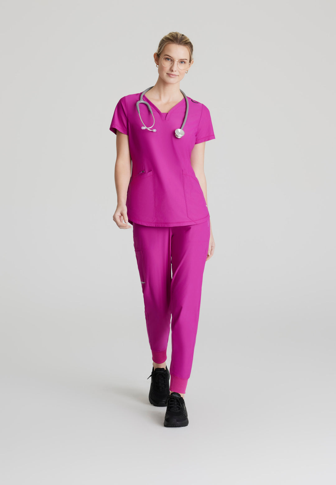 Pace Knit Jogger - Deep Magenta