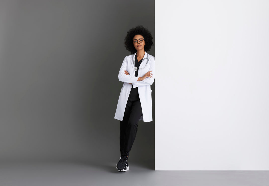 Grace Lab Coat - White