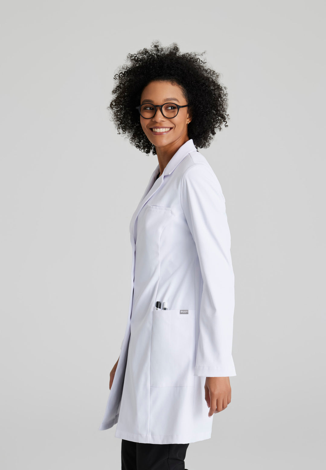 Grace Lab Coat - White