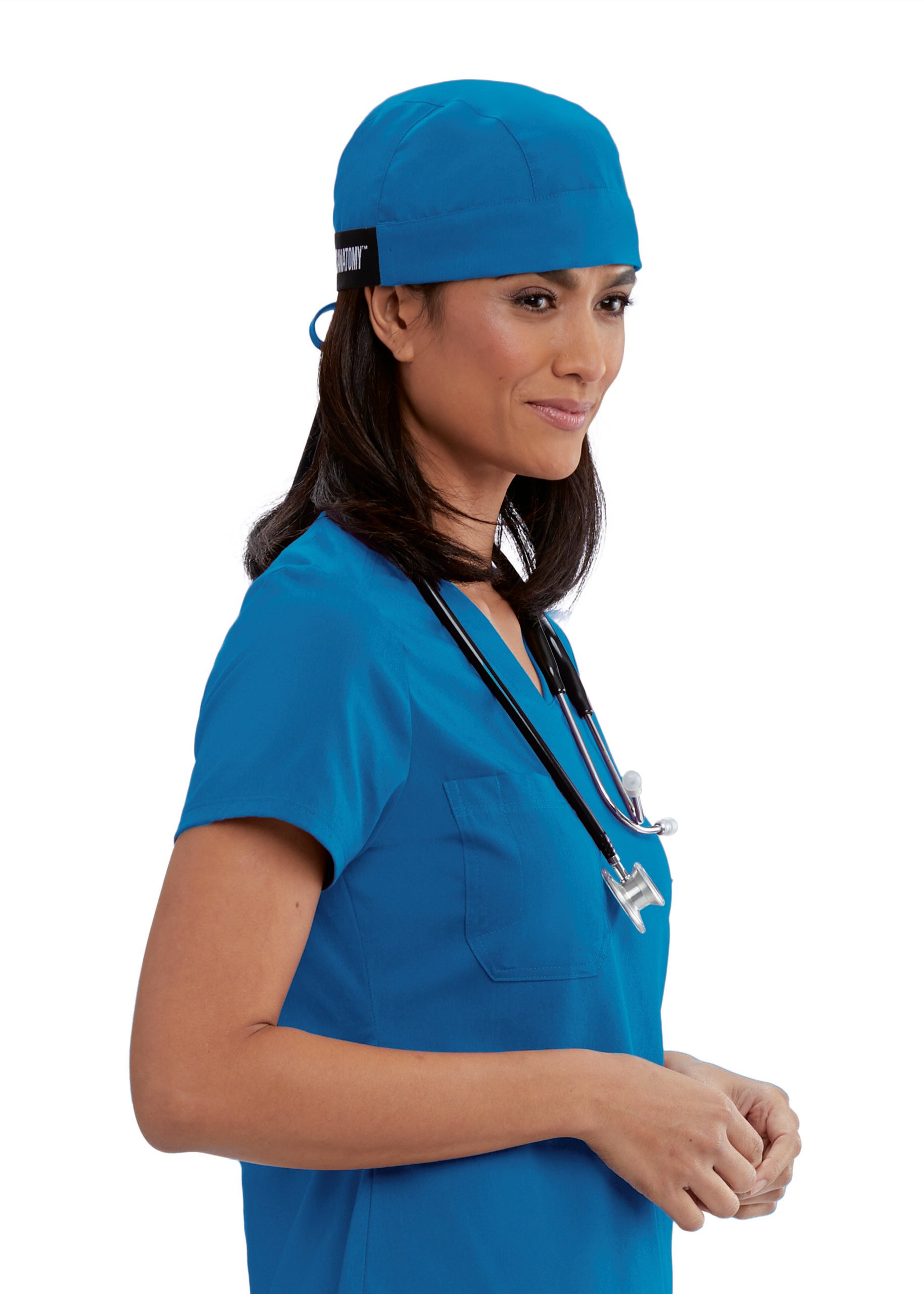 Grey's Anatomy Classic Giving Scrub Cap | Unisex Back Tie Fitted One / New Royal / Regular
